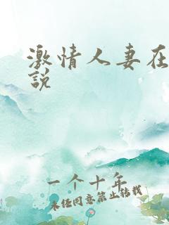 激情人妻在线小说