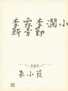 李霖李澜小说最新章节