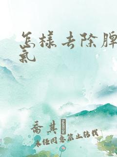 怎样去除脾胃湿气