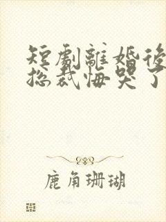 短剧离婚后绝色总裁悔哭了免费观看