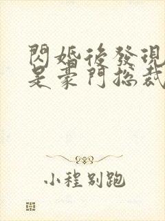 闪婚后发现老公是豪门总裁 全本