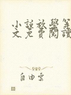 小说放学等我原文免费阅读