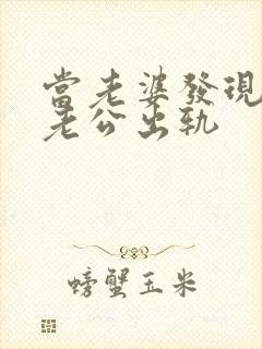 当老婆发现自己老公出轨