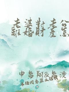 老婆对老公家暴离婚财产怎么分