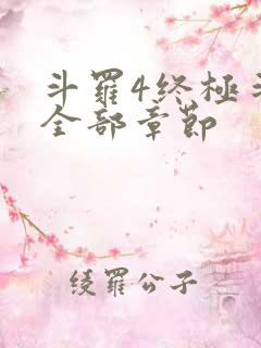 斗罗4终极斗罗全部章节