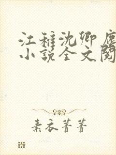 江稚沈卿尘免费小说全文阅读