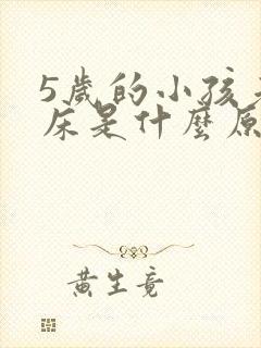 5岁的小孩老尿床是什么原因