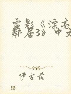 电影《漂亮的女邻居3》中文字幕