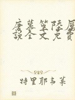 唐慕笙陆厉琛小说全文免费阅读