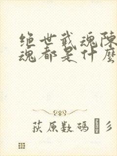 绝世武魂陈枫武魂都是什么