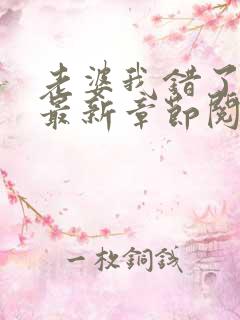 老婆我错了小说最新章节阅读全文