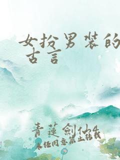 女扮男装的小说 古言