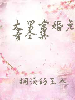 大男当婚免费观看全集