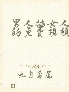 男人插女人下面的免费视频