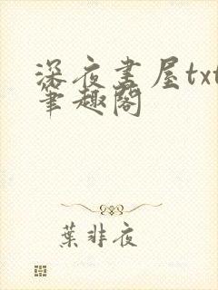 深夜书屋txt笔趣阁