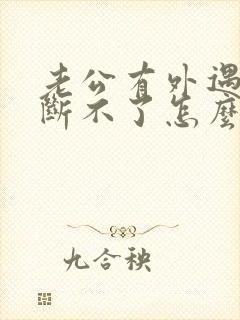 老公有外遇一直断不了怎么办