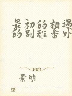 最初的相遇最后的别离番外篇