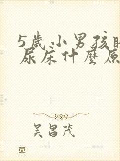 5岁小男孩睡觉尿床什么原因