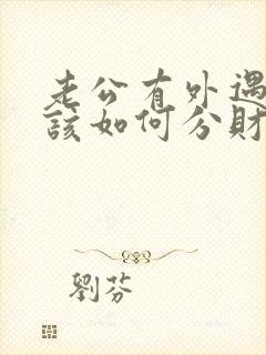 老公有外遇离婚该如何分财产