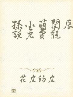 孙小萌闫辰的小说免费观