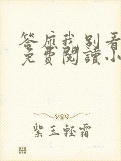 答应我别看太久免费阅读小说