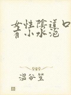 女性阴道口外部有小水泡