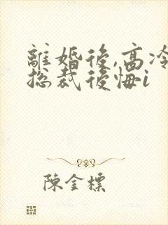 离婚后,高冷女总裁后悔i