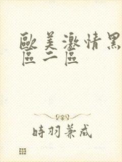 欧美激情黑人一区二区