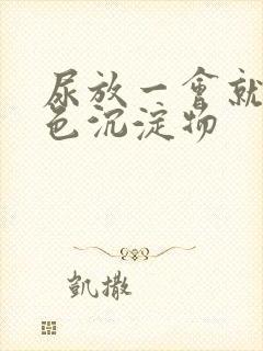 尿放一会就有白色沉淀物