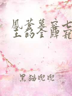 凤苍慕容七七鬼王的金牌宠妃