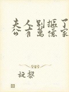 夫人别抠了你老公有万亿家产短剧全集