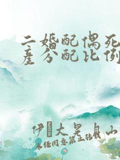 二婚配偶死了遗产分配比例