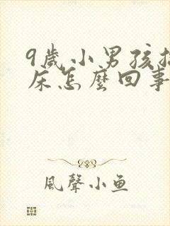 9岁小男孩总尿床怎么回事