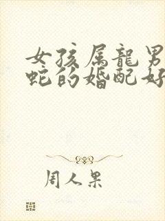 女孩属龙男孩属蛇的婚配好吗