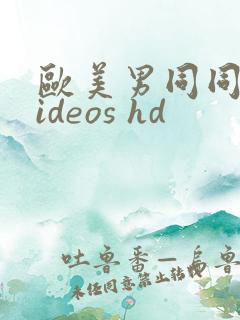 欧美男同同性videos hd