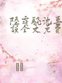 陆霆骁沈嘉禾小说全文免费阅读最新章节