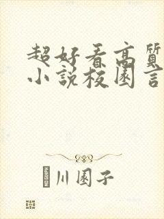 超好看高质量的小说校园言情