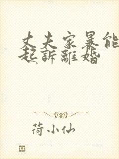 丈夫家暴能不能起诉离婚