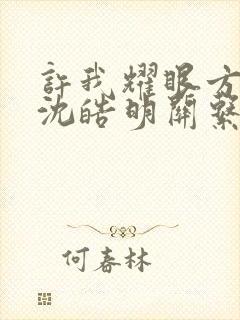 许我耀眼方蕾和沈皓明关系