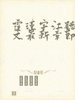 霍瑾宇江听雨全文最新章节免费阅读