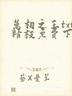 万相之王txt精校免费下载