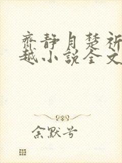 齐静月楚祈瑞穿越小说全文免费阅读