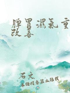 脾胃湿气重怎么改善