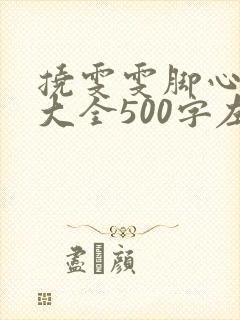 挠雯雯脚心作文大全500字左右