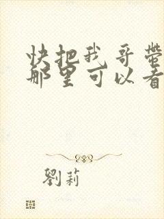 快把我哥带走在那里可以看