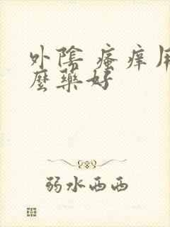 外阴 瘙痒用什么药好