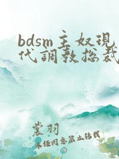 bdsm主奴现代调教总裁文