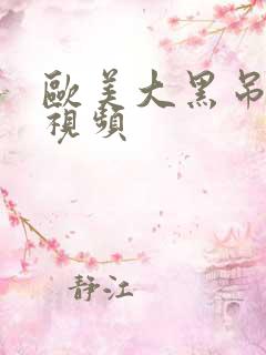 欧美大黑吊激情视频