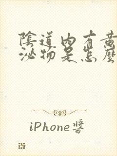 阴道内有黄色分泌物是怎么回事