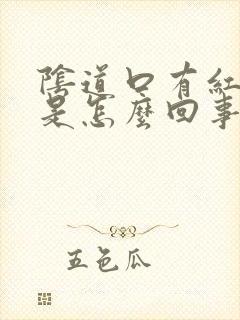 阴道口有红点点是怎么回事